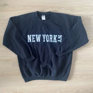 Vintage Black New York NY Men's Sweater Size L